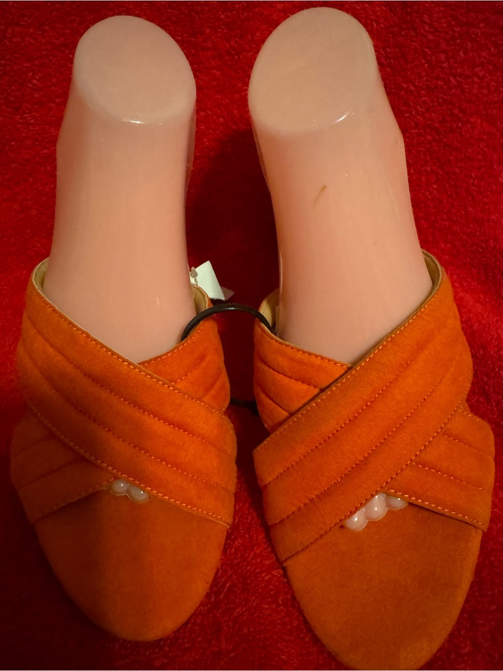 A New Day Sz 8.5 Coral Suede Slip-On Mules NWT😊😊